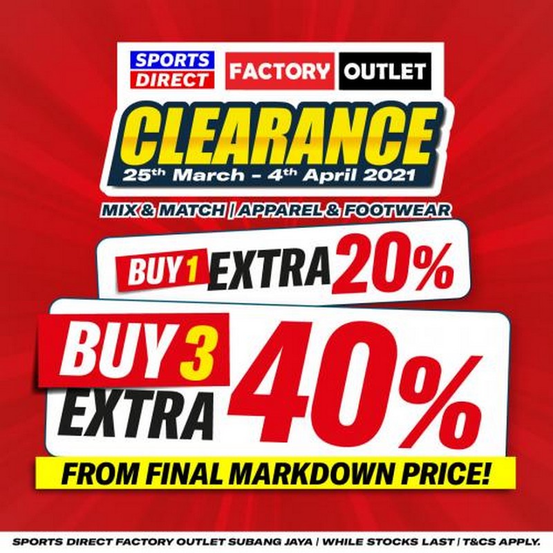 25 Mar4 Apr 2021 Sports Direct Factory Outlet Clearance Sale