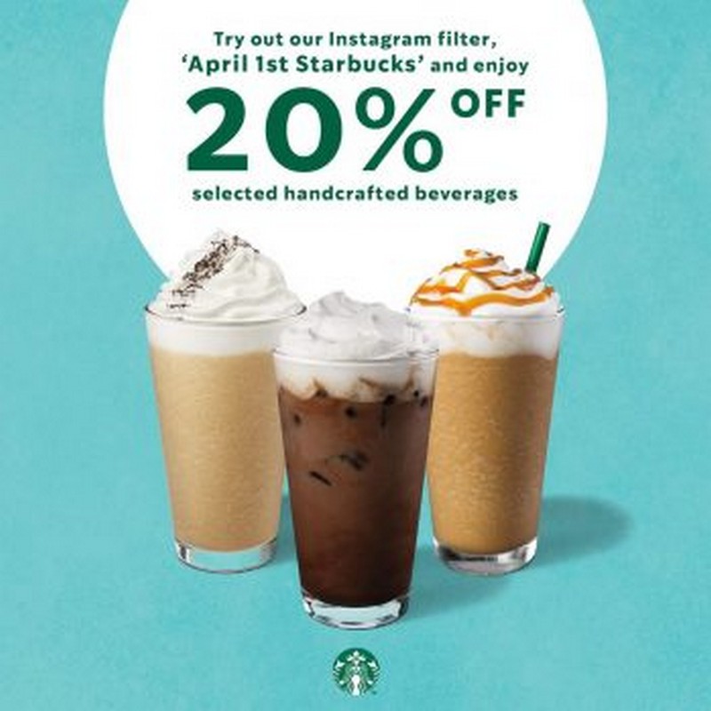 1 Apr 2021 Starbucks April Fools Promo