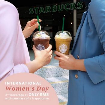 Starbucks-International-Womens-Day-Promotion-350x350 - Beverages Food , Restaurant & Pub Johor Kedah Kelantan Kuala Lumpur Melaka Negeri Sembilan Pahang Penang Perak Perlis Promotions & Freebies Putrajaya Sabah Sarawak Selangor Terengganu 