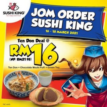 Sushi-King-Jom-Order-Promotion-Ten-Don-Deal-350x350 16-18 Mar 2021: Sushi King Jom Order Promotion Ten Don Deal