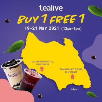 Tealive-Buy-1-Free-1-Promotion-1-350x350 - Beverages Food , Restaurant & Pub Johor Kedah Kelantan Kuala Lumpur Melaka Negeri Sembilan Pahang Penang Perak Perlis Promotions & Freebies Putrajaya Sabah Sarawak Selangor Terengganu 