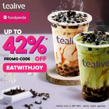 Tealive-Promotion-Up-To-42-OFF-Promo-Code-on-FoodPanda-350x350 - Beverages Food , Restaurant & Pub Johor Kedah Kelantan Kuala Lumpur Melaka Negeri Sembilan Online Store Pahang Penang Perak Perlis Promotions & Freebies Putrajaya Sabah Sarawak Selangor Terengganu 