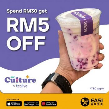 Tealive-RM5-OFF-Promotion-on-Easi-350x350 - Beverages Food , Restaurant & Pub Johor Kedah Kelantan Kuala Lumpur Melaka Negeri Sembilan Online Store Pahang Penang Perak Perlis Promotions & Freebies Putrajaya Sabah Sarawak Selangor Terengganu 
