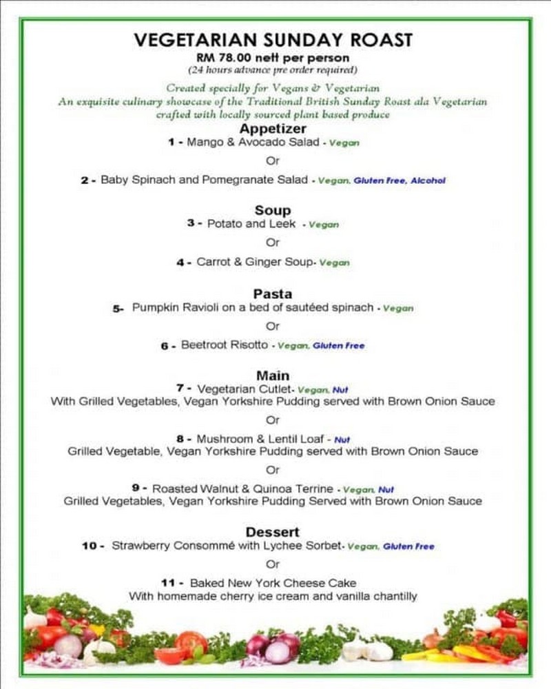 4 Apr 2021 The Danna Langkawi Vegetarian Sunday Roast Set Promo