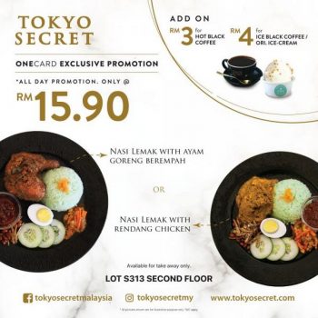 Tokyo-Secret-OneCard-Member-Promotion-at-1-Utama-350x350 - Beverages Food , Restaurant & Pub Promotions & Freebies Selangor 
