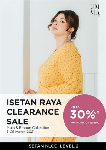 UMMA-Raya-Clearance-Sale-at-Isetan-350x496 - Apparels Fashion Accessories Fashion Lifestyle & Department Store Kuala Lumpur Selangor Warehouse Sale & Clearance in Malaysia 