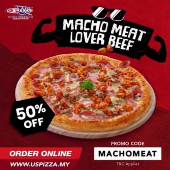 US-Pizza-Macho-Meat-Lover-Beef-Pizza-Promotion-350x350 - Beverages Food , Restaurant & Pub Johor Kedah Kelantan Kuala Lumpur Melaka Negeri Sembilan Online Store Pahang Penang Perak Perlis Pizza Promotions & Freebies Putrajaya Sabah Sarawak Selangor Terengganu 