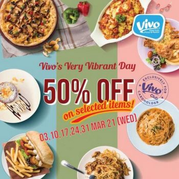 Vivo-Pizza-Very-Vibrant-Day-50-OFF-Promotion-350x350 - Beverages Food , Restaurant & Pub Johor Kedah Kelantan Kuala Lumpur Melaka Negeri Sembilan Pahang Penang Perak Perlis Pizza Promotions & Freebies Putrajaya Sabah Sarawak Selangor Terengganu 