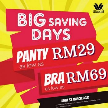 Wacoal-Big-Saving-Days-Sale-350x350 - Fashion Accessories Fashion Lifestyle & Department Store Johor Kedah Kelantan Kuala Lumpur Lingerie Malaysia Sales Melaka Negeri Sembilan Pahang Penang Perak Perlis Putrajaya Sabah Sarawak Selangor Terengganu 