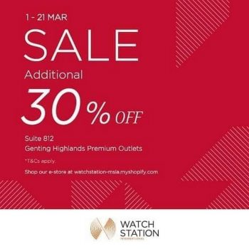 Watch-Station-International-Special-Sale-at-Genting-Highlands-Premium-Outlets-350x350 - Fashion Lifestyle & Department Store Malaysia Sales Pahang Watches 