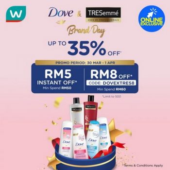 Watsons-Online-Dove-Tresemme-Brand-Day-Sale-350x350 - Beauty & Health Johor Kedah Kelantan Kuala Lumpur Malaysia Sales Melaka Negeri Sembilan Online Store Pahang Penang Perak Perlis Personal Care Putrajaya Sabah Sarawak Selangor Skincare Terengganu 