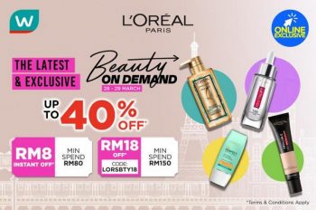 Watsons-Online-Loreal-Beauty-On-Demand-Sale-350x232 - Beauty & Health Cosmetics Health Supplements Johor Kedah Kelantan Kuala Lumpur Malaysia Sales Melaka Negeri Sembilan Online Store Pahang Penang Perak Perlis Personal Care Putrajaya Sabah Sarawak Selangor Skincare Terengganu 