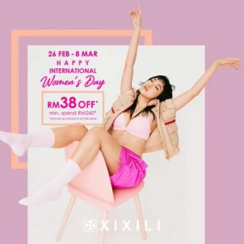 XIXILI-International-Womens-Day-Promotion-1-350x350 - Fashion Accessories Fashion Lifestyle & Department Store Johor Kedah Kelantan Kuala Lumpur Lingerie Melaka Negeri Sembilan Online Store Pahang Penang Perak Perlis Promotions & Freebies Putrajaya Sabah Sarawak Selangor Terengganu 