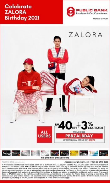 ZALORA-Birthday-2021-Promo-with-Public-Bank-350x585 - Apparels Bank & Finance Fashion Accessories Fashion Lifestyle & Department Store Johor Kedah Kelantan Kuala Lumpur Melaka Negeri Sembilan Online Store Pahang Penang Perak Perlis Promotions & Freebies Public Bank Putrajaya Sabah Sarawak Selangor Terengganu 