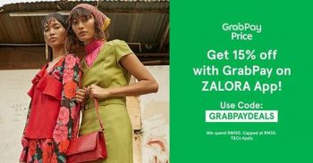 Zalora-15-OFF-Promo-Code-Promotion-with-GrabPay-350x183 - Apparels Fashion Accessories Fashion Lifestyle & Department Store Johor Kedah Kelantan Kuala Lumpur Melaka Negeri Sembilan Online Store Pahang Penang Perak Perlis Promotions & Freebies Putrajaya Sabah Sarawak Selangor Terengganu 