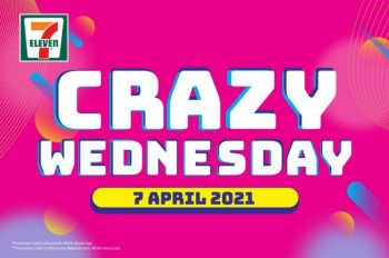 7-Eleven-Crazy-Wednesday-Promotion-350x232 - Johor Kedah Kelantan Kuala Lumpur Melaka Negeri Sembilan Pahang Penang Perak Perlis Promotions & Freebies Putrajaya Sabah Sarawak Selangor Supermarket & Hypermarket Terengganu 