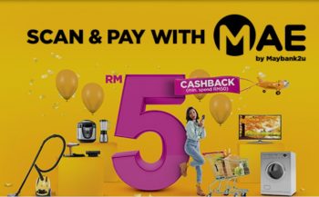 AEON-RM5-Cashback-Promo-with-Maybank-350x217 - Bank & Finance Johor Kedah Kelantan Kuala Lumpur Maybank Melaka Negeri Sembilan Pahang Penang Perak Perlis Promotions & Freebies Putrajaya Sabah Sarawak Selangor Supermarket & Hypermarket Terengganu 