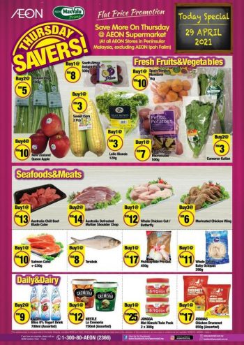 AEON-Supermarket-Thursday-Savers-Promotion-1-350x494 - Johor Kedah Kelantan Kuala Lumpur Melaka Negeri Sembilan Pahang Penang Perak Perlis Promotions & Freebies Putrajaya Selangor Supermarket & Hypermarket Terengganu 
