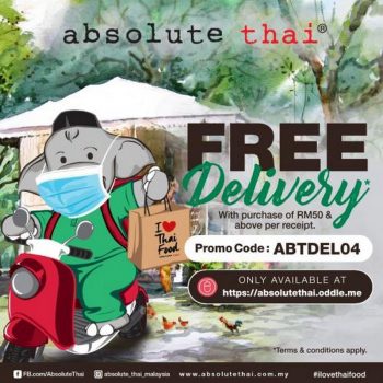 Absolute-Thai-Free-Delivery-Promotion-350x350 - Beverages Food , Restaurant & Pub Johor Kedah Kelantan Kuala Lumpur Melaka Negeri Sembilan Online Store Pahang Penang Perak Perlis Promotions & Freebies Putrajaya Sabah Sarawak Selangor Terengganu 