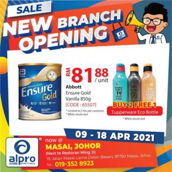 Alpro-Pharmacy-Opening-Promotion-at-Masai-2-350x350 - Beauty & Health Health Supplements Johor Personal Care Promotions & Freebies 
