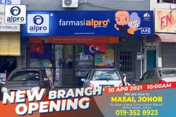 Alpro-Pharmacy-Opening-Promotion-at-Masai-350x233 - Beauty & Health Health Supplements Johor Personal Care Promotions & Freebies 