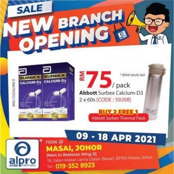 Alpro-Pharmacy-Opening-Promotion-at-Masai-7-350x349 - Beauty & Health Health Supplements Johor Personal Care Promotions & Freebies