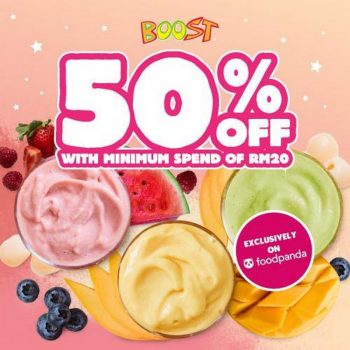 Boost-Juice-Bars-Ramadan-50-OFF-Promotion-on-FoodPanda-350x350 - Beverages Food , Restaurant & Pub Johor Kedah Kelantan Kuala Lumpur Melaka Negeri Sembilan Online Store Pahang Penang Perak Perlis Promotions & Freebies Putrajaya Sabah Sarawak Selangor Terengganu 