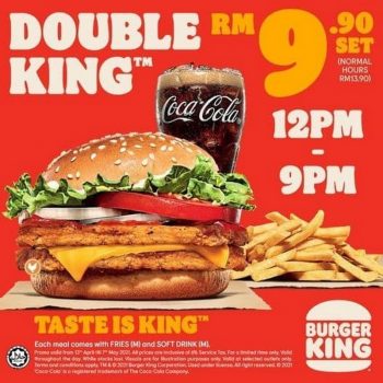Burger-King-Double-King-Promotion-350x350 - Beverages Burger Food , Restaurant & Pub Johor Kedah Kelantan Kuala Lumpur Melaka Negeri Sembilan Pahang Penang Perak Perlis Promotions & Freebies Putrajaya Sabah Sarawak Selangor Terengganu 