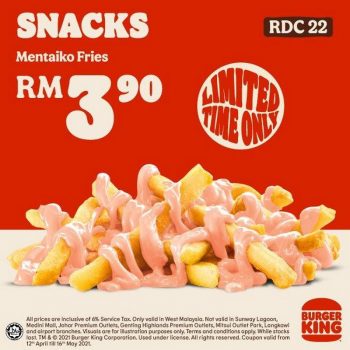 Burger-King-Mentaiko-Fries-Promotion-350x350 - Beverages Burger Food , Restaurant & Pub Johor Kedah Kelantan Kuala Lumpur Melaka Negeri Sembilan Pahang Penang Perak Perlis Promotions & Freebies Putrajaya Sabah Sarawak Selangor Terengganu 