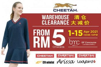 Cheetah-Warehouse-Clearance-Sale-at-BMC-Mall-350x233 - Apparels Fashion Accessories Fashion Lifestyle & Department Store Footwear Selangor Warehouse Sale & Clearance in Malaysia 