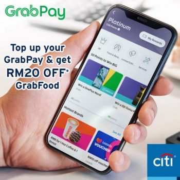 Citibank-Card-Top-Up-GrabPay-RM20-OFF-Promotion-350x350 - Bank & Finance CitiBank Johor Kedah Kelantan Kuala Lumpur Melaka Negeri Sembilan Online Store Pahang Penang Perak Perlis Promotions & Freebies Putrajaya Sabah Sarawak Selangor Terengganu 