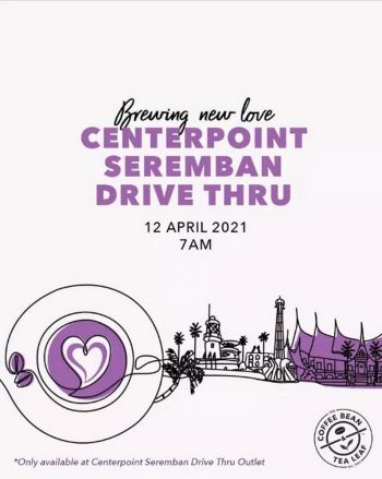 Coffee-Bean-Drive-Thru-Opening-Promotion-at-Centerpoint-Seremban-350x439 - Beverages Food , Restaurant & Pub Negeri Sembilan Promotions & Freebies 