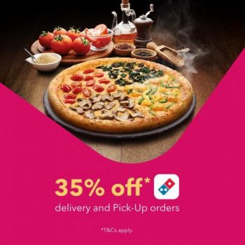 Dominos-Pizza-35-off-Promotion-on-FoodPanda-350x350 - Beverages Food , Restaurant & Pub Johor Kedah Kelantan Kuala Lumpur Melaka Negeri Sembilan Online Store Pahang Penang Perak Perlis Promotions & Freebies Putrajaya Sabah Sarawak Selangor Terengganu 