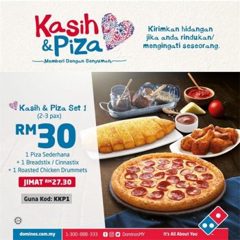 Dominos-Pizza-Love-Pizza-Set-Deals-350x350 - Beverages Food , Restaurant & Pub Johor Kedah Kelantan Kuala Lumpur Melaka Negeri Sembilan Pahang Penang Perak Perlis Pizza Promotions & Freebies Putrajaya Sabah Sarawak Selangor Terengganu 