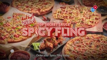 Dominos-Pizza-Top-Secret-Sauce-Spicy-Fling-Pizzas-Promo-350x196 - Beverages Food , Restaurant & Pub Johor Kedah Kelantan Kuala Lumpur Melaka Negeri Sembilan Pahang Penang Perak Perlis Pizza Promotions & Freebies Putrajaya Sabah Sarawak Selangor Terengganu 