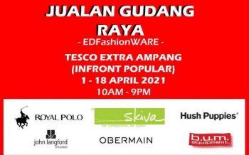 EDFashionWARE-Raya-Warehouse-Sale-at-Tesco-Extra-Ampang-350x218 - Apparels Fashion Accessories Fashion Lifestyle & Department Store Kuala Lumpur Selangor Warehouse Sale & Clearance in Malaysia 