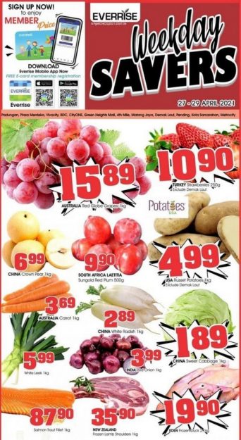 Everrise-Weekday-Savers-Promo-342x625 - Promotions & Freebies Sarawak Supermarket & Hypermarket 