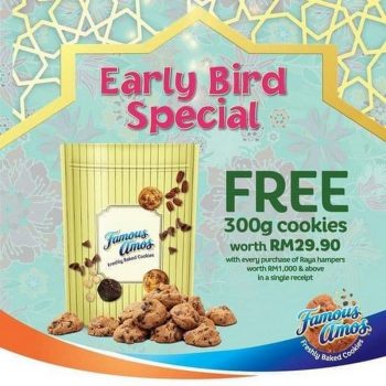 Famous-Amos-Early-Bird-Special-350x350 - Beverages Food , Restaurant & Pub Johor Kedah Kelantan Kuala Lumpur Melaka Negeri Sembilan Pahang Penang Perak Perlis Promotions & Freebies Putrajaya Sabah Sarawak Selangor Terengganu 