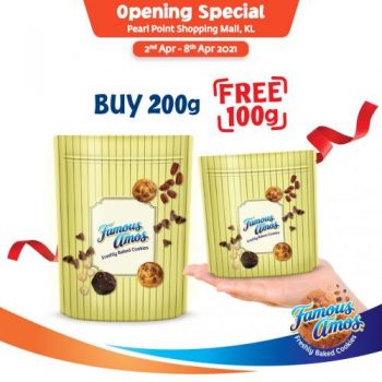 Famous-Amos-Opening-Promotion-at-Pearl-Point-1-350x350 - Beverages Food , Restaurant & Pub Kuala Lumpur Promotions & Freebies Selangor 