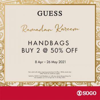 GUESS-Ramadan-Kareem-Promo-at-Sogo-350x350 - Bags Fashion Accessories Fashion Lifestyle & Department Store Handbags Johor Kuala Lumpur Promotions & Freebies Selangor 