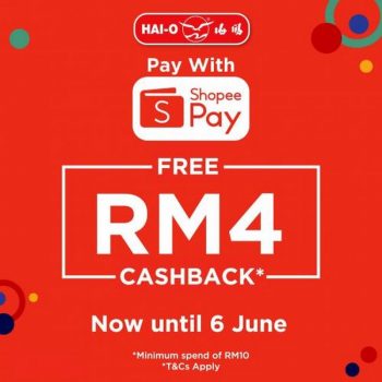 Hai-O-RM4-Cashback-Promotion-with-ShopeePay-350x350 - Beverages Food , Restaurant & Pub Johor Kedah Kelantan Kuala Lumpur Melaka Negeri Sembilan Pahang Penang Perak Perlis Promotions & Freebies Putrajaya Sabah Sarawak Selangor Terengganu 