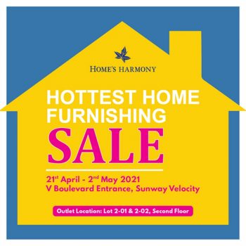 Homes-Harmony-Hottest-Home-Furnishing-Sale-at-Sunway-Velocity-Mall-350x350 - Furniture Home & Garden & Tools Home Decor Malaysia Sales Selangor 