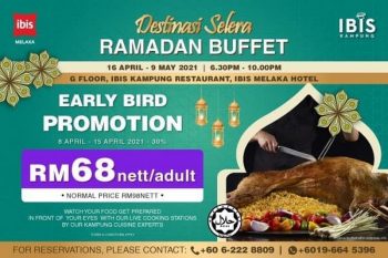 Ibis-Hotel-Ramadhan-Buffet-Promo-350x233 - Hotels Melaka Promotions & Freebies Sports,Leisure & Travel 