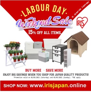 Iris-Ohyama-Japan-Home-Labour-Day-Weekend-Sale - Furniture Home & Garden & Tools Home Decor Johor Kedah Kelantan Kuala Lumpur Malaysia Sales Melaka Negeri Sembilan Online Store Pahang Penang Perak Perlis Putrajaya Sabah Sarawak Selangor Terengganu 