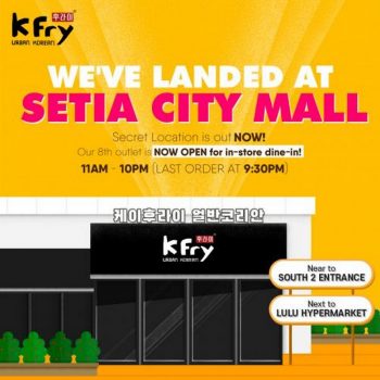 K-Fry-NOW-OPEN-at-Setia-City-Mall-350x350 - Beverages Food , Restaurant & Pub Promotions & Freebies Selangor 