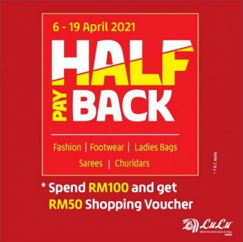 LuLu-Hypermarket-Half-Pay-Back-Promotion-350x349 - Kuala Lumpur Promotions & Freebies Selangor Supermarket & Hypermarket 