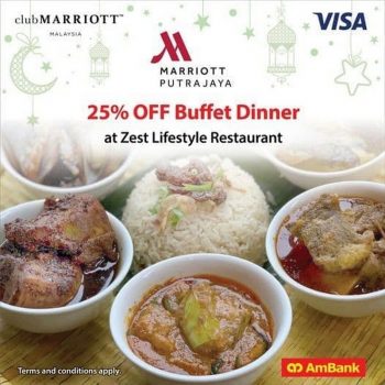 Marriott-Hotel-25-off-Buffet-Dinner-Promo-with-AmBank-350x350 - AmBank Bank & Finance Beverages Buffet Food , Restaurant & Pub Hotels Promotions & Freebies Putrajaya Sports,Leisure & Travel 