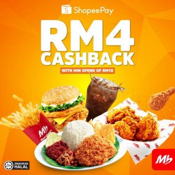 Marrybrown-RM4-Cashback-Promotion-with-ShopeePay-350x350 - Beverages Food , Restaurant & Pub Johor Kedah Kelantan Kuala Lumpur Melaka Negeri Sembilan Pahang Penang Perak Perlis Promotions & Freebies Putrajaya Sabah Sarawak Selangor Terengganu 