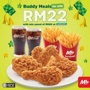 Marrybrown-Watsons-Promotion-350x350 - Beverages Food , Restaurant & Pub Johor Kedah Kelantan Kuala Lumpur Melaka Negeri Sembilan Pahang Penang Perak Perlis Promotions & Freebies Putrajaya Sabah Sarawak Selangor Terengganu 