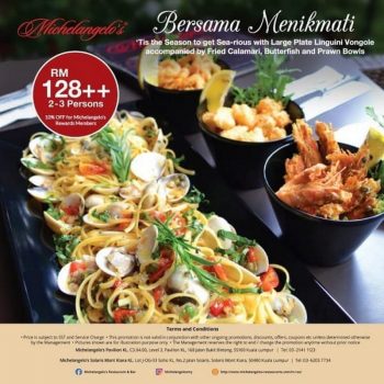 Michelangelos-Sea-Rious-Seafood-Sharing-Promo-350x350 - Beverages Food , Restaurant & Pub Kuala Lumpur Promotions & Freebies Selangor 